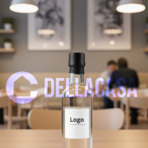 GIN ARTIGIANALE - DISTILLED GIN Della Casa italiano Personalizzato con Etichetta Brandizzata Vetro 10cl