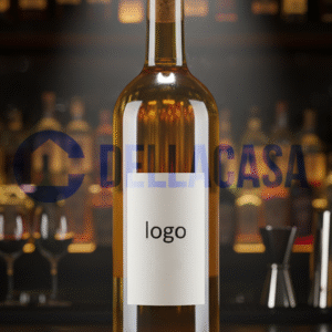 VINO BIANCO - Vino Bianco Della Casa Personalizzato con Etichetta Brandizzata VETRO 75Cl