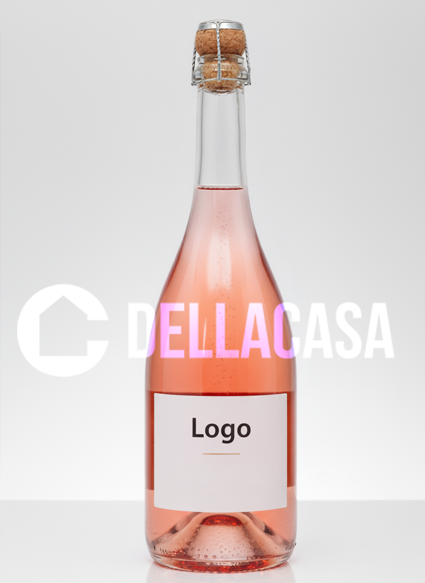 PROSECCO ROSE' DOC - Vino Della Casa Personalizzato con Etichetta Brandizzata VETRO 75Cl - immagine 2