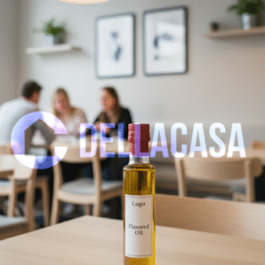 OLIO AROMATIZZATO AL PEPERONCINO - Olio Della Casa Personalizzato con Etichetta Brandizzata Vetro 25cl