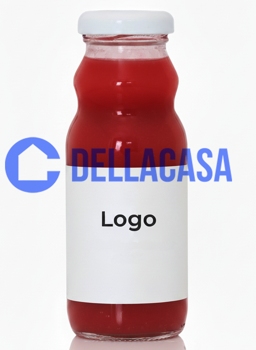 Fragola - Succo di frutta Della Casa Personalizzato con Etichetta Brandizzata Vetro 20cl - immagine 2