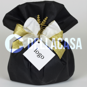 Incarto a mano in busta di TNT e nastri a scelta + cartellino piatto interamente personalizzabile.