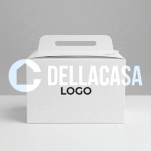 Astuccio con maniglia personalizzabile al 100% in quadricromia su tutti i lati